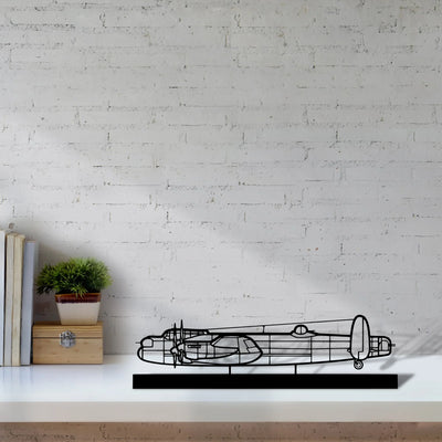 avro-lancaster Silhouette Metal Art Stand - Aero Silhouette