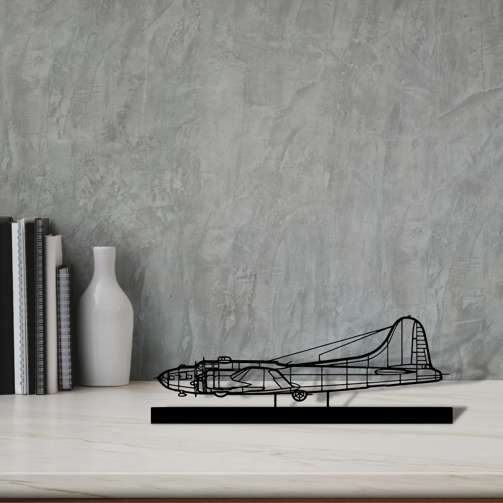 b-17 Silhouette Metal Art Stand - Aero Silhouette