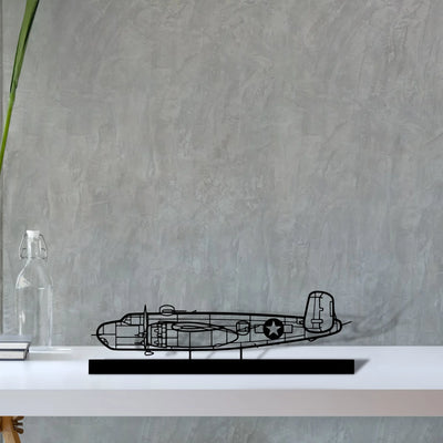b-25h Silhouette Metal Art Stand - Aero Silhouette
