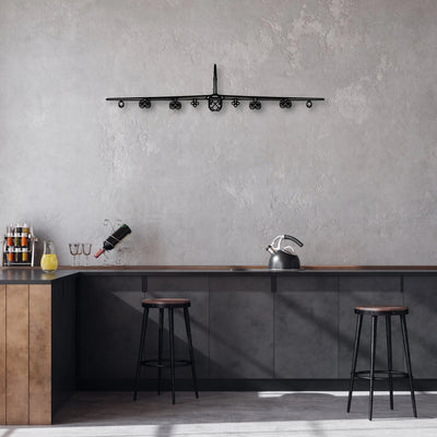 B-52H Stratofortress 2 Classic Aircraft Silhouette Metal Wall Art - Aviation Hangar Decor