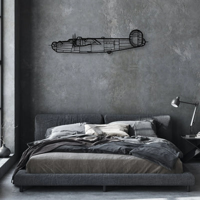B-70 Classic Aircraft Silhouette Metal Wall Art - Aviation Hangar Decor