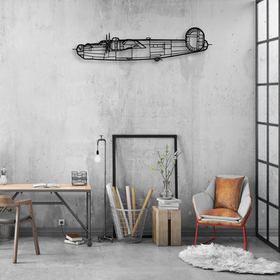 B-70 Classic Aircraft Silhouette Metal Wall Art - Aviation Hangar Decor