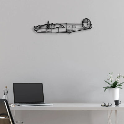 B-70 Classic Aircraft Silhouette Metal Wall Art - Aviation Hangar Decor