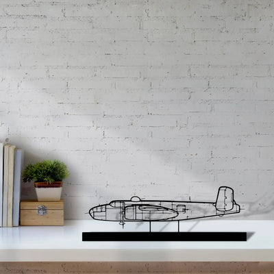 b25j-3 Silhouette Metal Art Stand - Aero Silhouette