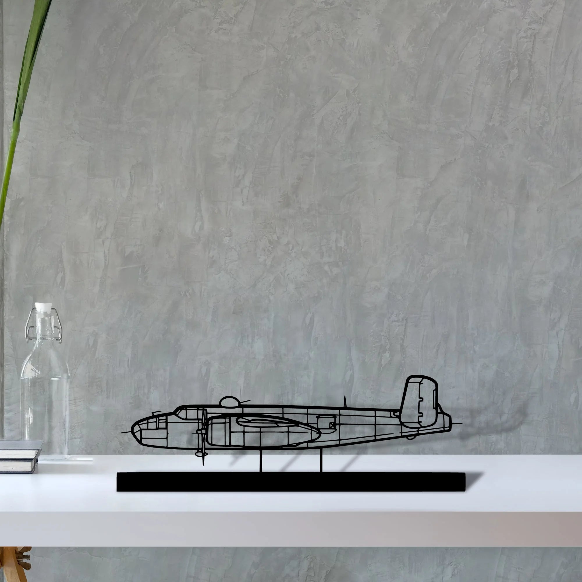 b25j Silhouette Metal Art Stand - Aero Silhouette