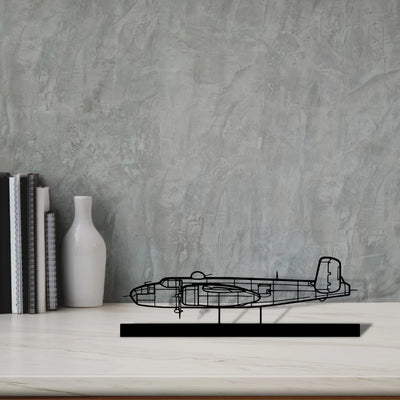 b25j Silhouette Metal Art Stand - Aero Silhouette