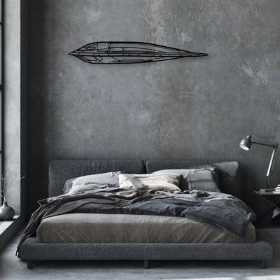 B52 Spirit Classic Aircraft Silhouette Metal Wall Art - Aviation Hangar Decor