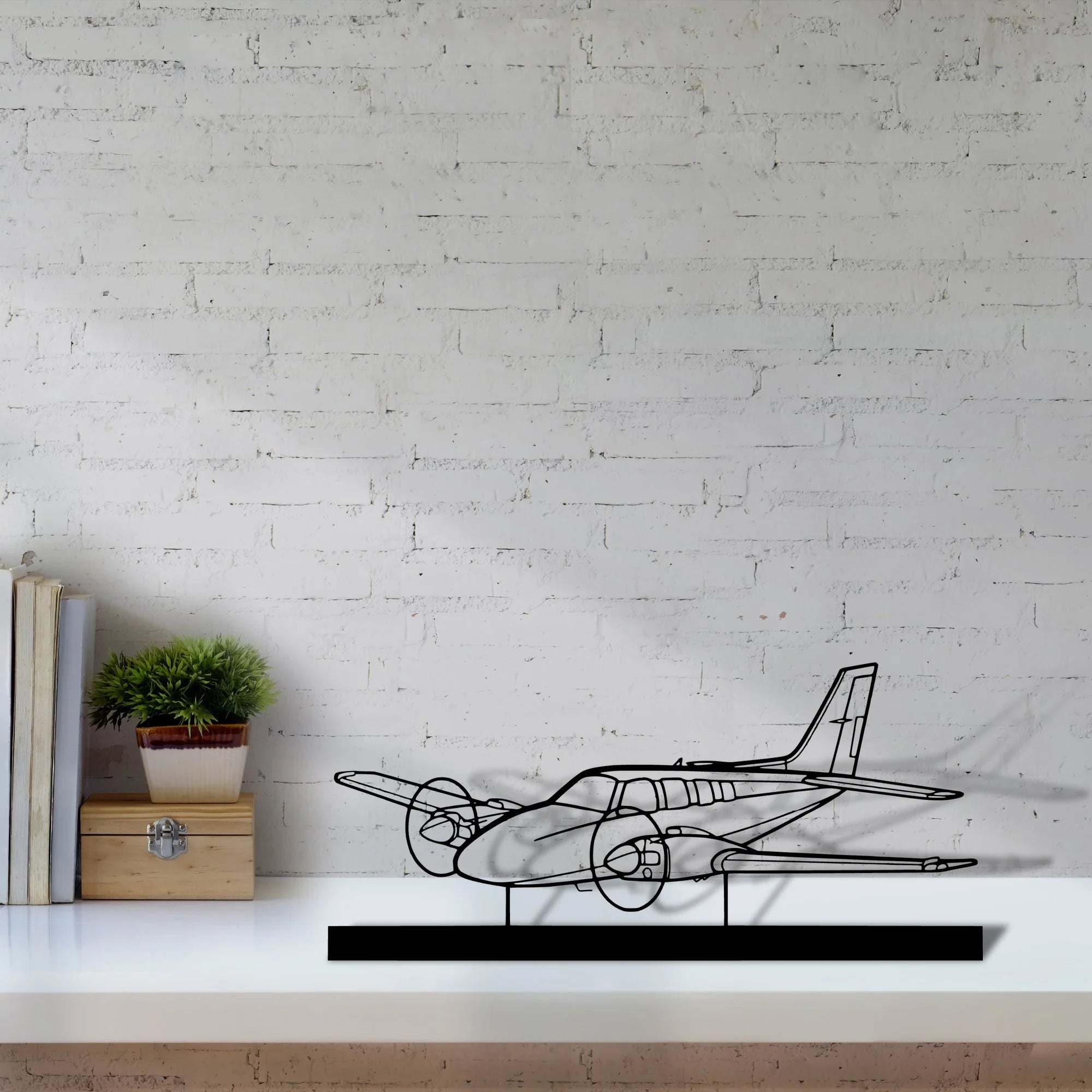 baron-58-2 Silhouette Metal Art Stand - Aero Silhouette