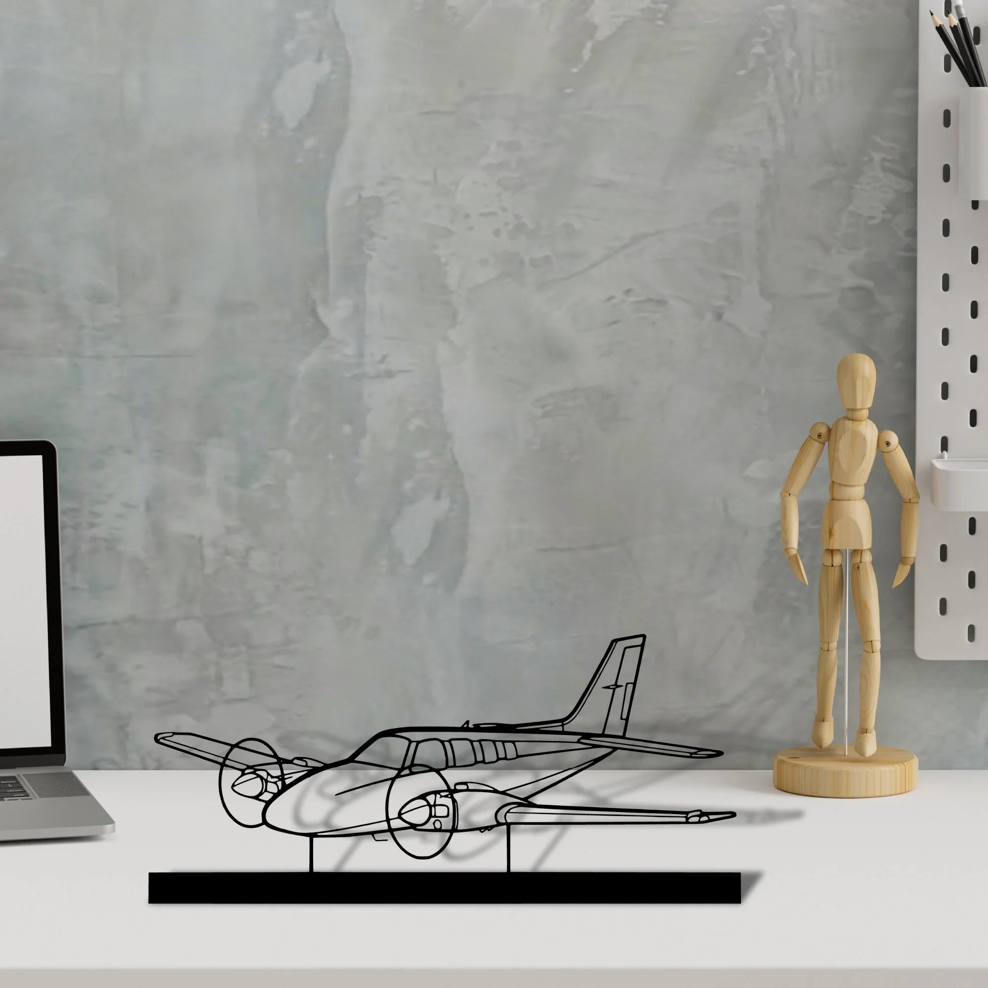 baron-58-2 Silhouette Metal Art Stand - Aero Silhouette