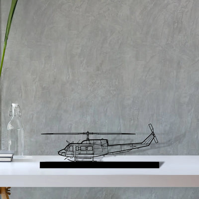 bell-212-sentry-2 Silhouette Metal Art Stand - Aero Silhouette