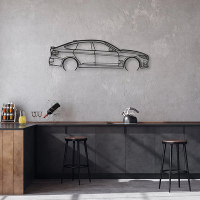 bmw 330 gt Classic Silhouette Metal Wall Art - Automotive Garage Decor