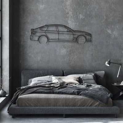 bmw 330 gt Classic Silhouette Metal Wall Art - Automotive Garage Decor