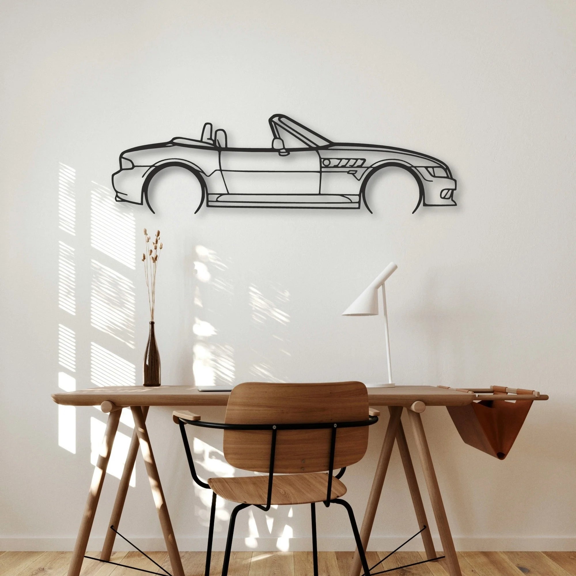 BMW Z3 Classic Silhouette Metal Wall Art - Automotive Garage Decor