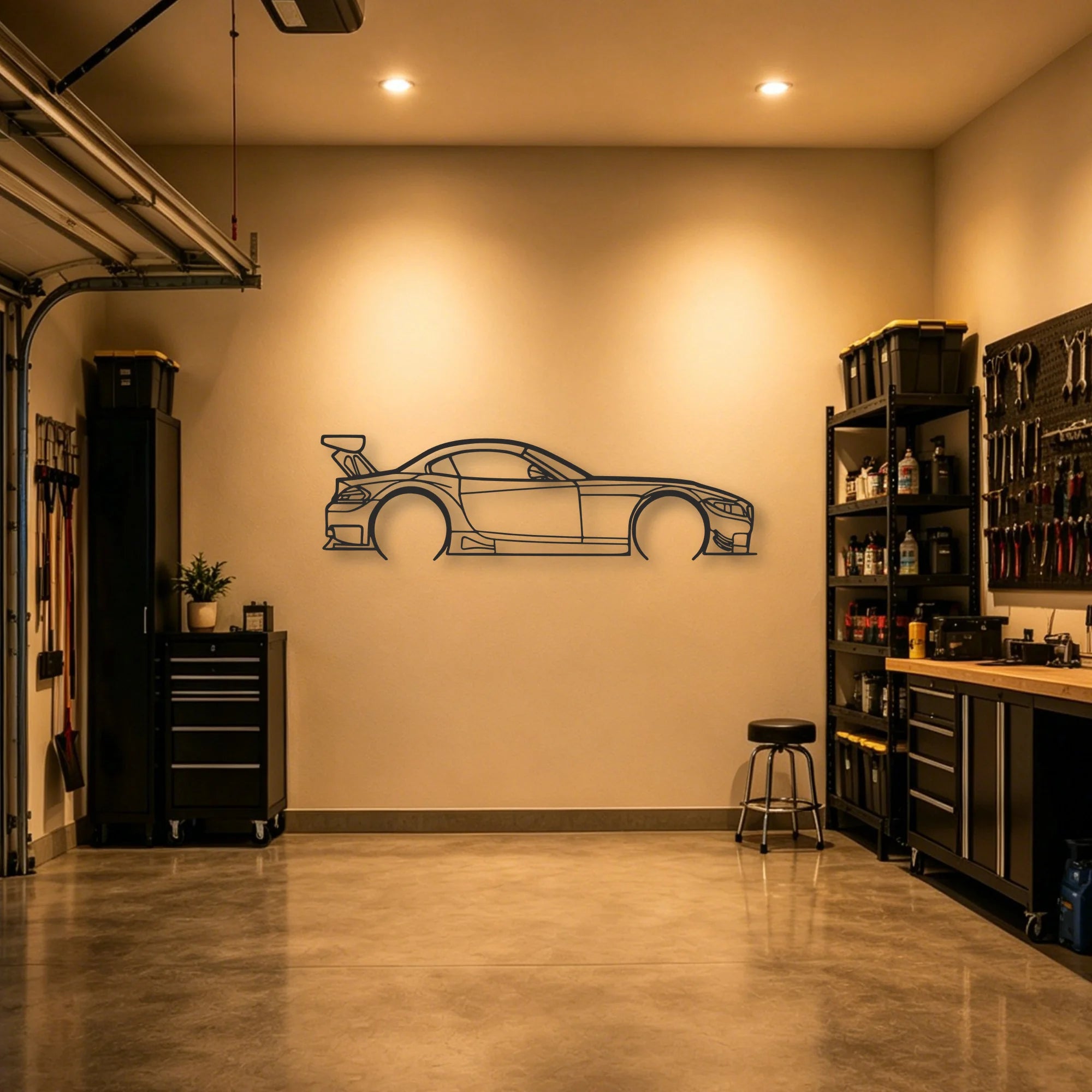 BMW Z4 E89 Classic Silhouette Metal Wall Art - Automotive Garage Decor