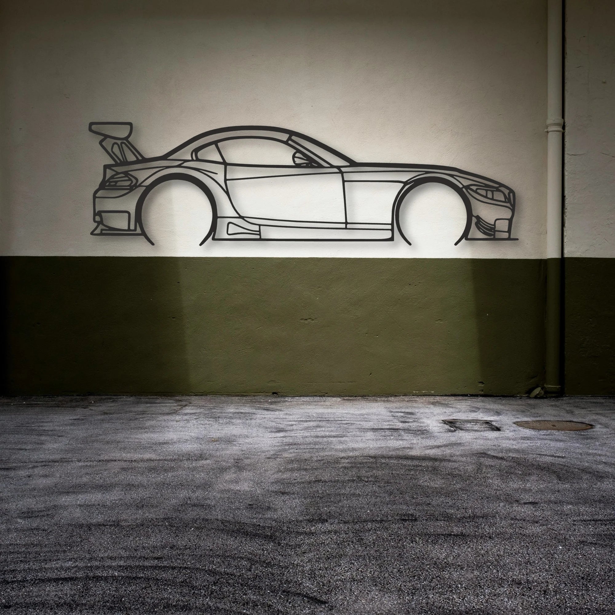 BMW Z4 E89 Classic Silhouette Metal Wall Art - Automotive Garage Decor