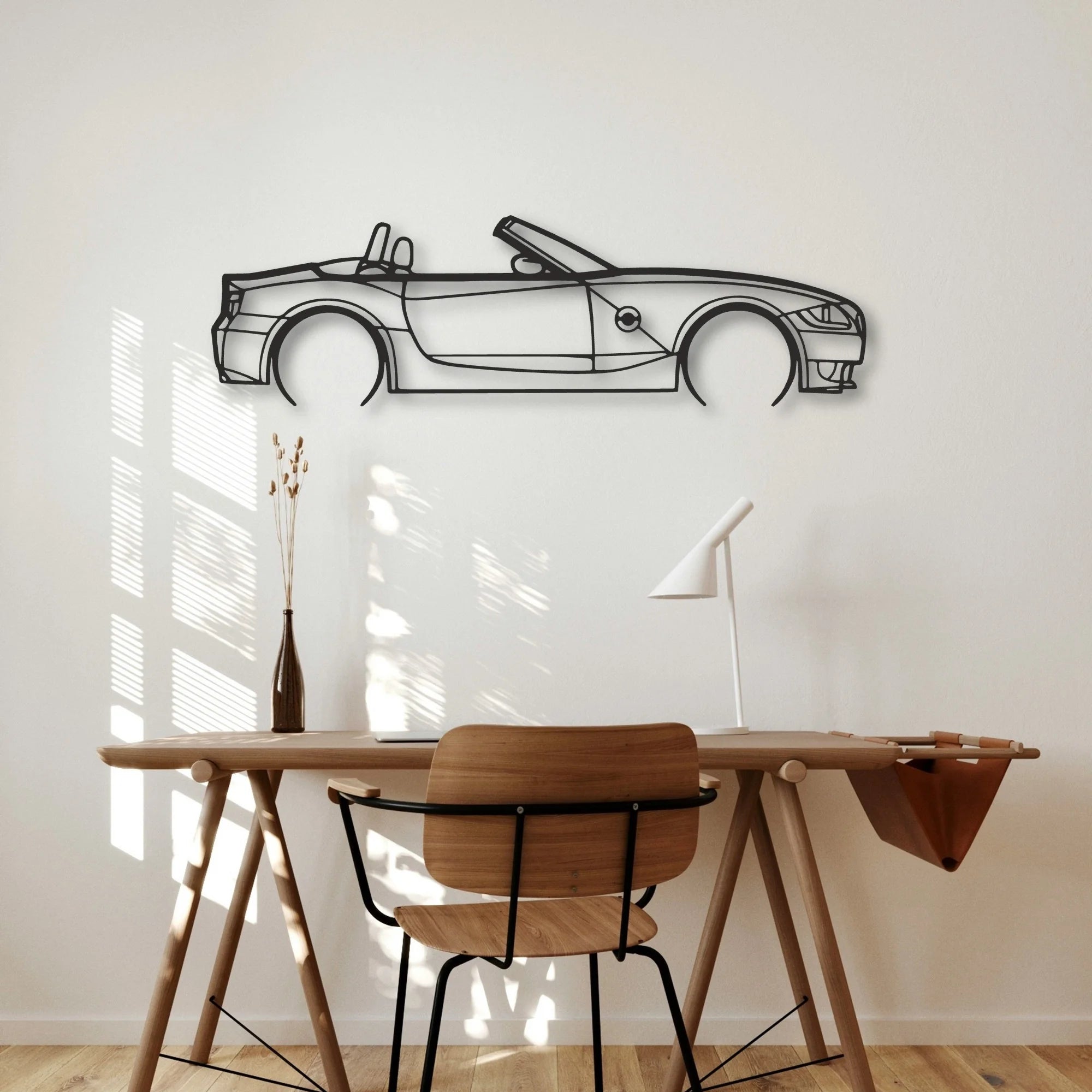 BMW Z4M Roadster Classic Silhouette Metal Wall Art - Automotive Garage Decor
