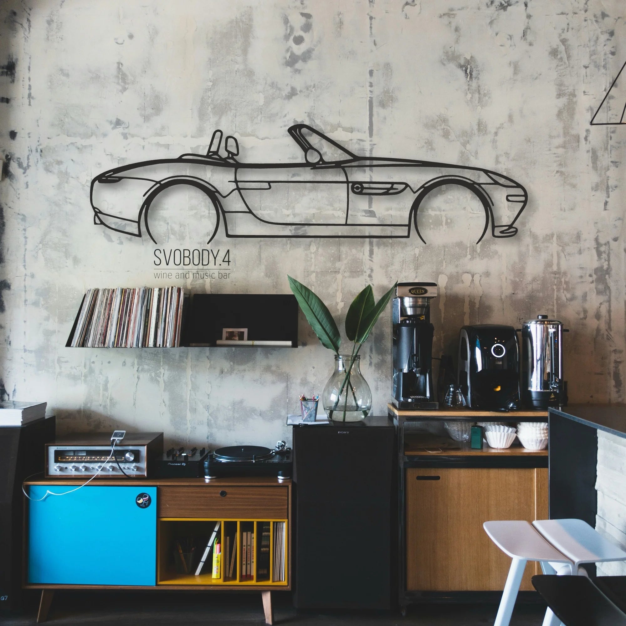 BMW Z8 Classic Silhouette Metal Wall Art - Automotive Garage Decor