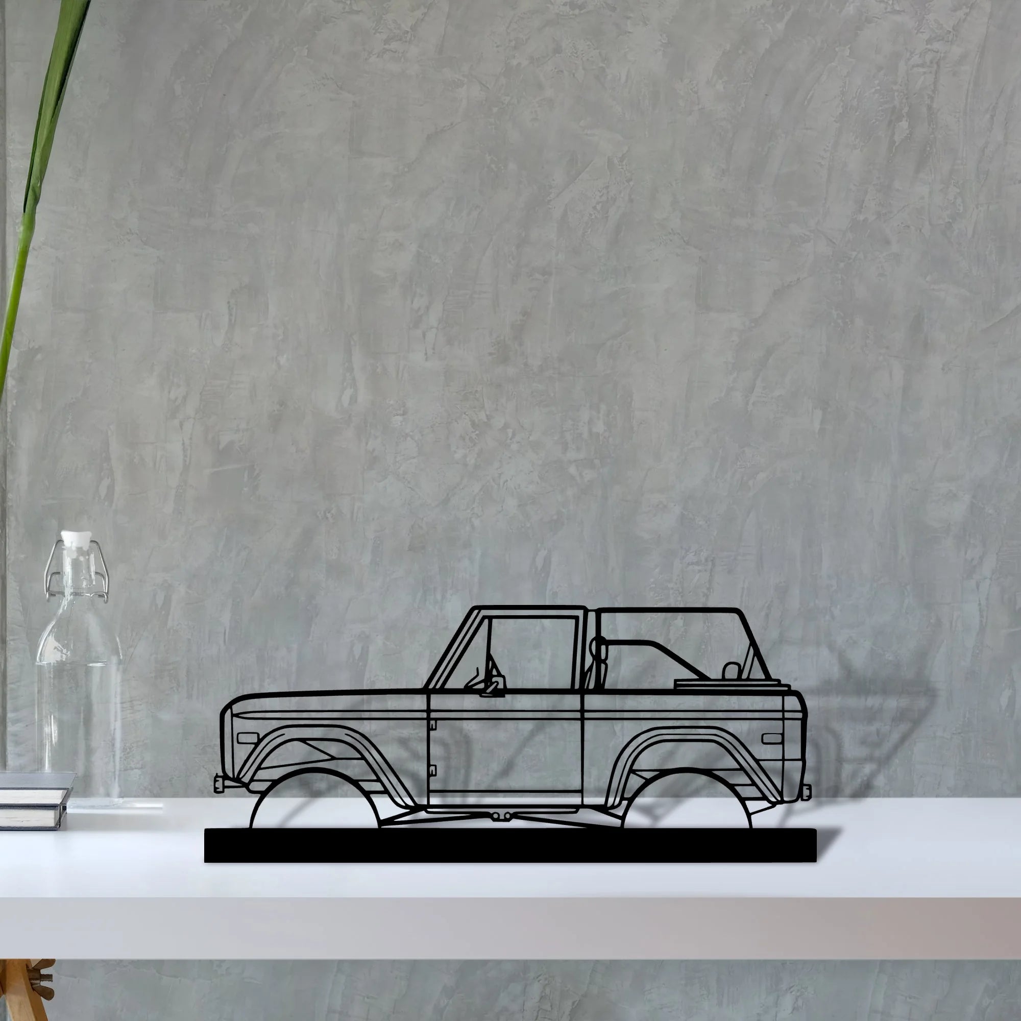 bronco-1971 Silhouette Metal Art Stand - Aero Silhouette