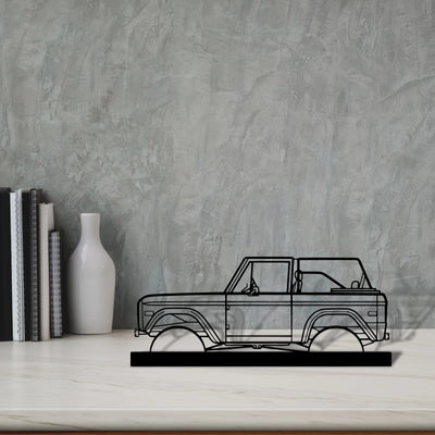 bronco-1971 Silhouette Metal Art Stand - Aero Silhouette