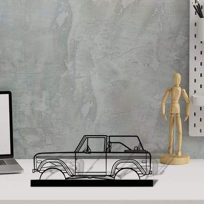 bronco-1971 Silhouette Metal Art Stand - Aero Silhouette