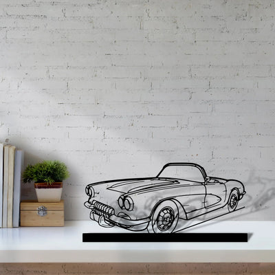 c1-1960-2 Silhouette Metal Art Stand - Aero Silhouette