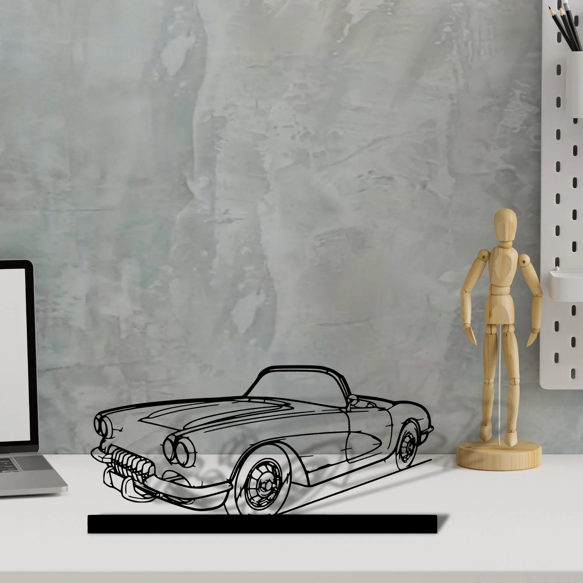 c1-1960 Silhouette Metal Art Stand - Aero Silhouette