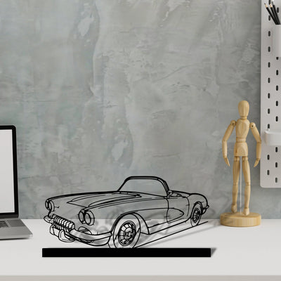 c1-1960 Silhouette Metal Art Stand - Aero Silhouette