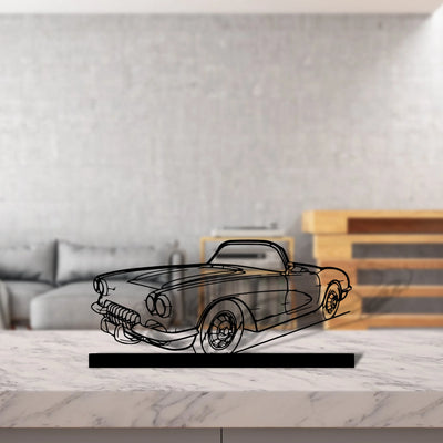 c1-1960 Silhouette Metal Art Stand - Aero Silhouette