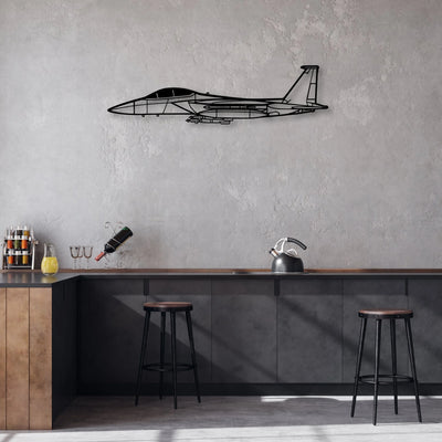 C182 Classic Aircraft Silhouette Metal Wall Art - Aviation Hangar Decor