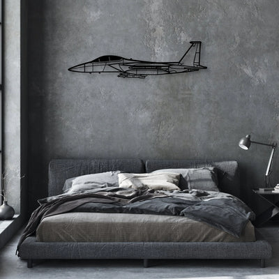 C182 Classic Aircraft Silhouette Metal Wall Art - Aviation Hangar Decor