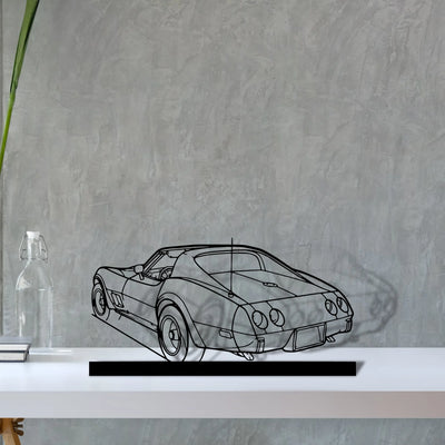 c3-1976 Silhouette Metal Art Stand - Aero Silhouette