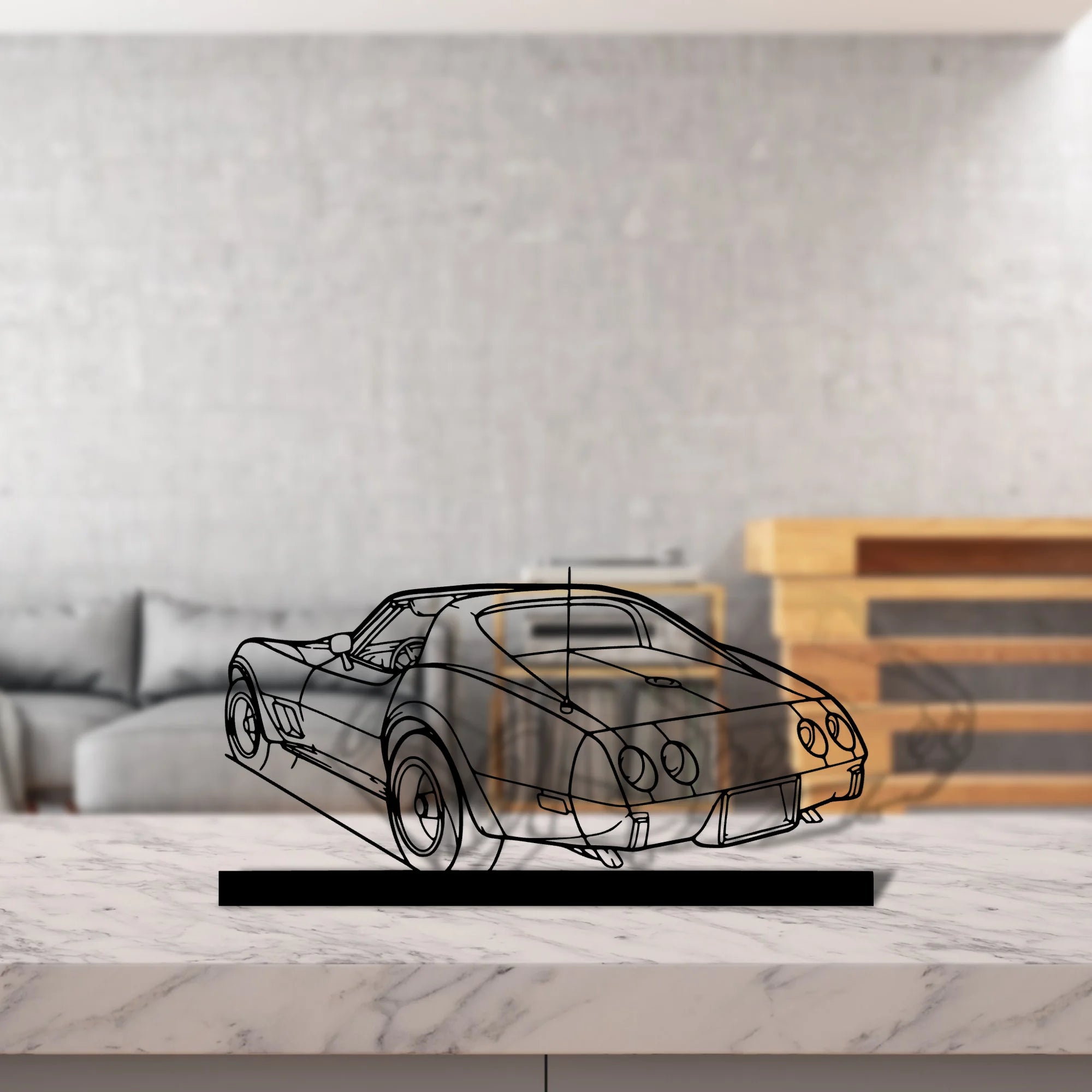c3-1976 Silhouette Metal Art Stand - Aero Silhouette