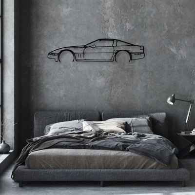 c4 Classic Silhouette Metal Wall Art - Automotive Garage Decor
