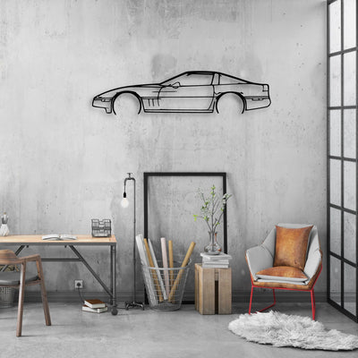 c4 Classic Silhouette Metal Wall Art - Automotive Garage Decor