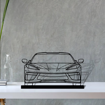 c8-2 Silhouette Metal Art Stand - Aero Silhouette