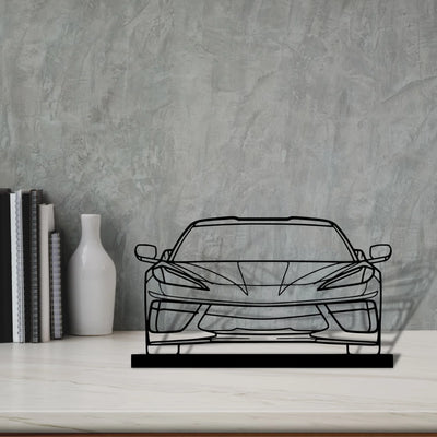c8-2 Silhouette Metal Art Stand - Aero Silhouette