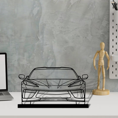 c8-2 Silhouette Metal Art Stand - Aero Silhouette