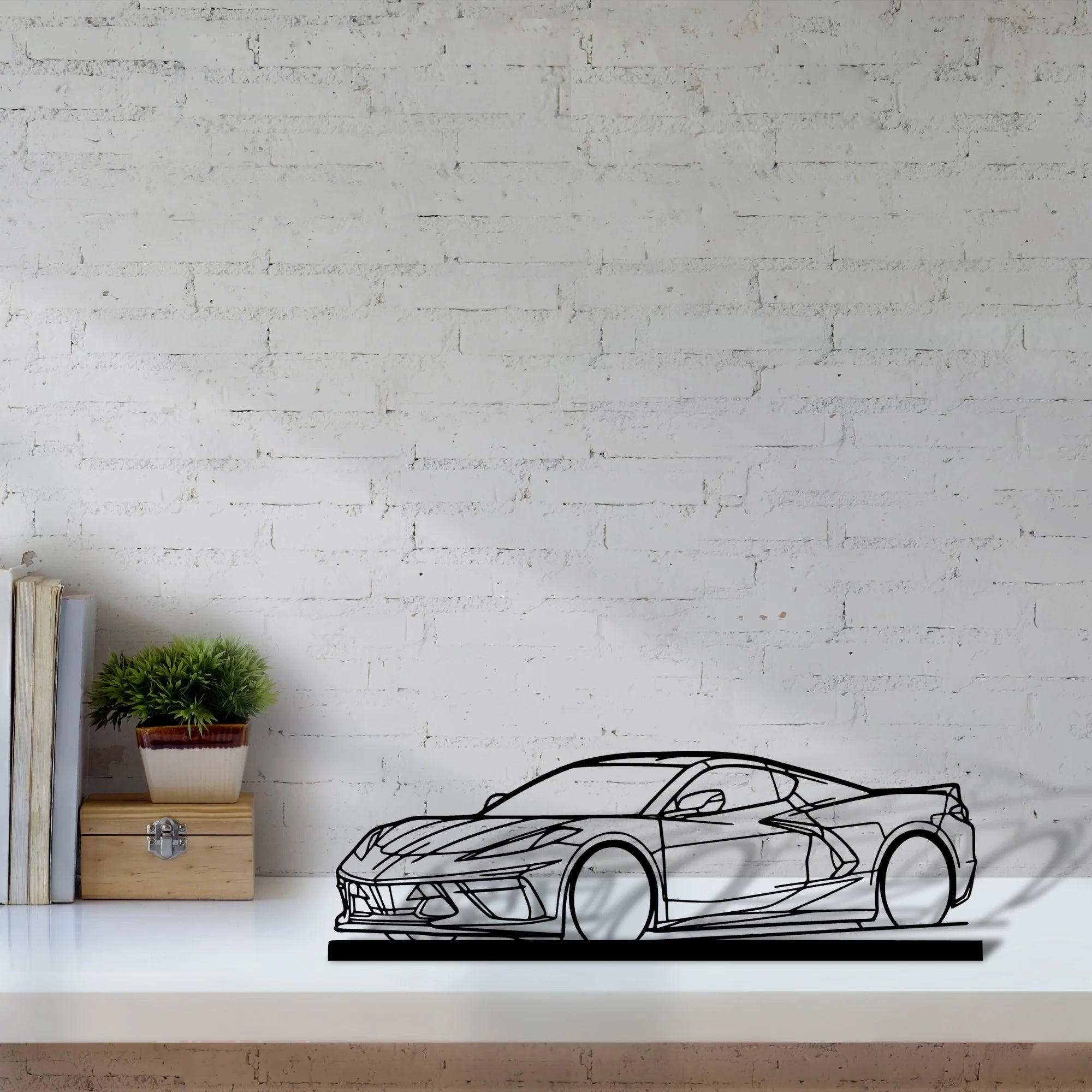 c8-3 Silhouette Metal Art Stand - Aero Silhouette