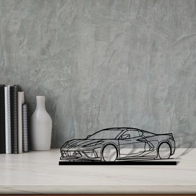 c8-3 Silhouette Metal Art Stand - Aero Silhouette