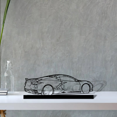 c8-back-2 Silhouette Metal Art Stand - Aero Silhouette