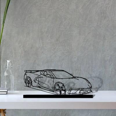 c8-htc-2 Silhouette Metal Art Stand - Aero Silhouette