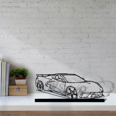 c8-htc-2 Silhouette Metal Art Stand - Aero Silhouette