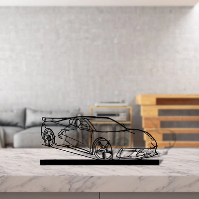c8-htc-2 Silhouette Metal Art Stand - Aero Silhouette