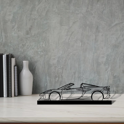 c8-z06 Silhouette Metal Art Stand - Aero Silhouette