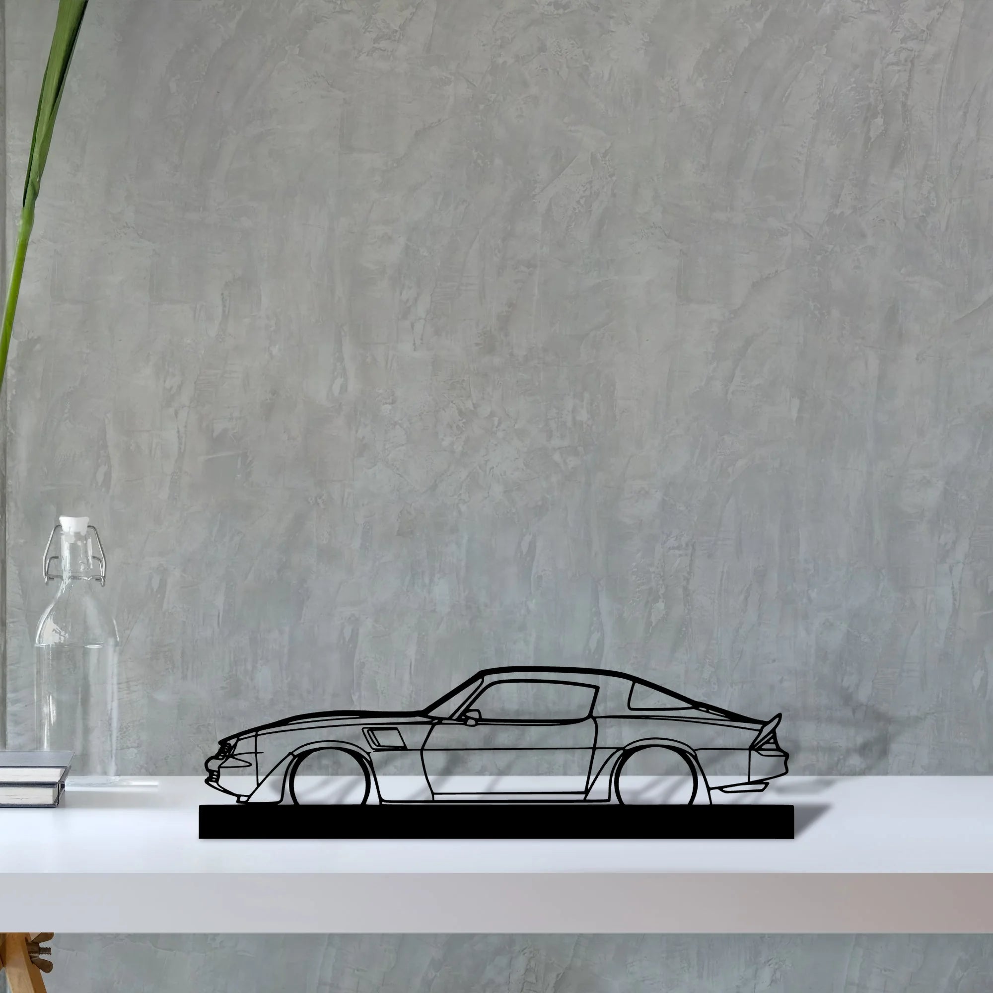 camaro-z28-1980 Silhouette Metal Art Stand - Aero Silhouette