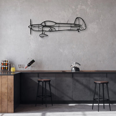 CAP-10 2006 Classic Aircraft Silhouette Metal Wall Art - Aviation Hangar Decor