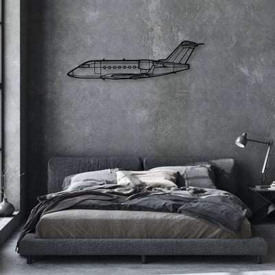 Challenger 604 Classic Aircraft Silhouette Metal Wall Art - Aviation Hangar Decor