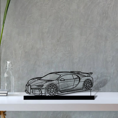 chiron-pur-sport-2021 Silhouette Metal Art Stand - Aero Silhouette