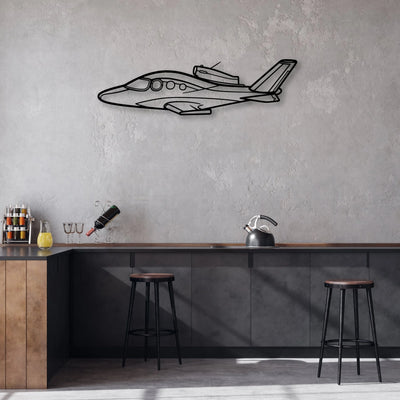 Cirrus SF30 Classic Aircraft Silhouette Metal Wall Art - Aviation Hangar Decor