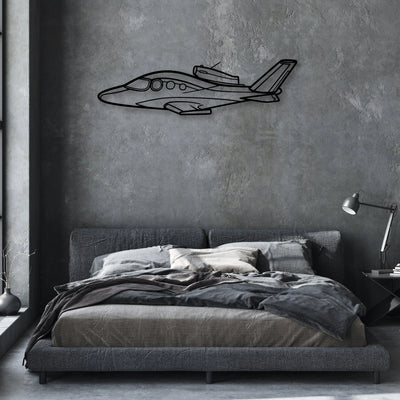 Cirrus SF30 Classic Aircraft Silhouette Metal Wall Art - Aviation Hangar Decor